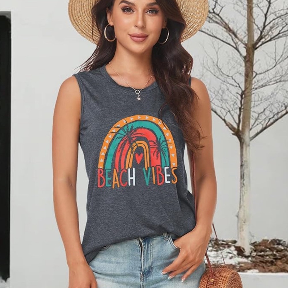 Beach Vibes tank top - Picture 4 of 5
